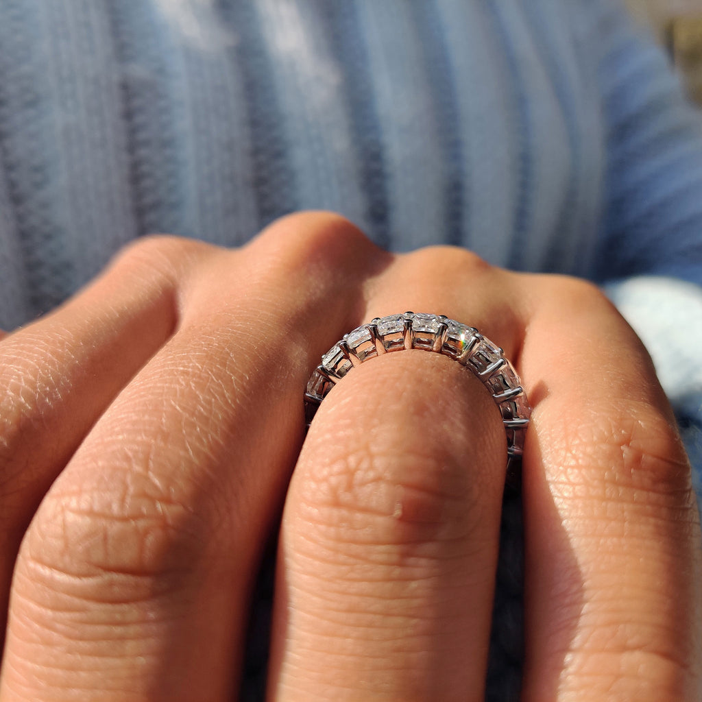 Princess Cut Diamond Band - Full Eternity