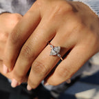 3 Stone Marquise Diamond Ring In Yellow Gold