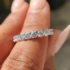 Round Cut Eternity Band In Secure Prong Setting
