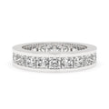Channel Set Wedding Band - Princess Cut Diamond