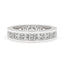Channel Set Wedding Band - Princess Cut Diamond