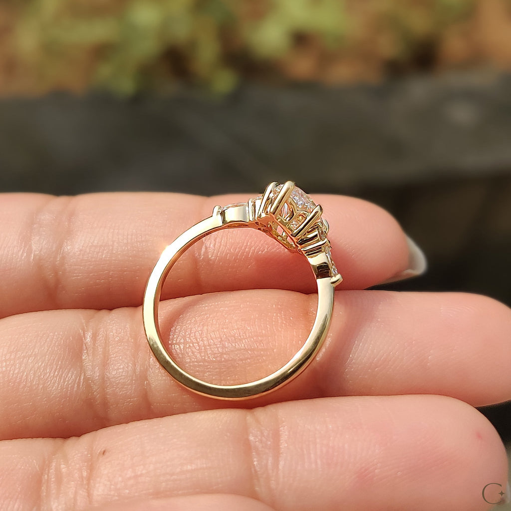 Marquise Engagement Ring In Muse Setting