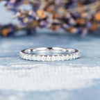 0.35 CTW Round Cut Full Eternity Moissanite Wedding Band