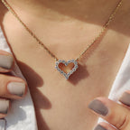 Round Diamond Heart Shaped Pendant