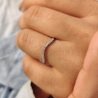 Half Eternity Band With Round Cut