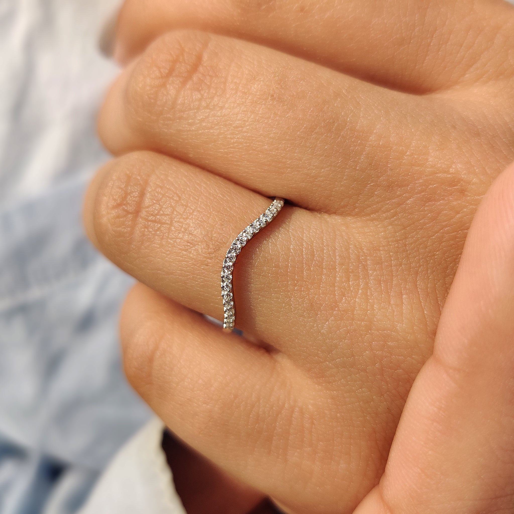 Half Eternity Band With Round Cut