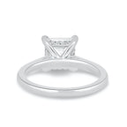 1.90 CT Princess Cut Hidden Halo Moissanite Engagement Ring