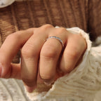 Round Cut Diamond Gypsy Wedding Band