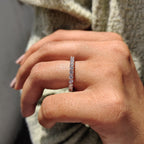 Woven Eternity Shared Prong Wedding Band