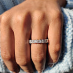 Princess Cut Diamond Band - Full Eternity
