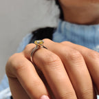 Hidden Halo Yellow Dutch Marquise Engagement Ring