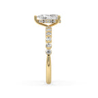 Beautiful Pear Shaped Engagement Ring in Yellow Gold Setting