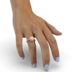 Cushion Cut Engagement Ring With Halo Style