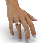 Split Shank Engagement Ring With Oval Diamond Elegance