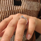 Split Shank Engagement Ring with Pear Diamond