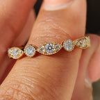 Milgrain Wedding Band - Full Eternity Style