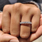 Full Eternity Yellow Gold Wedding Band