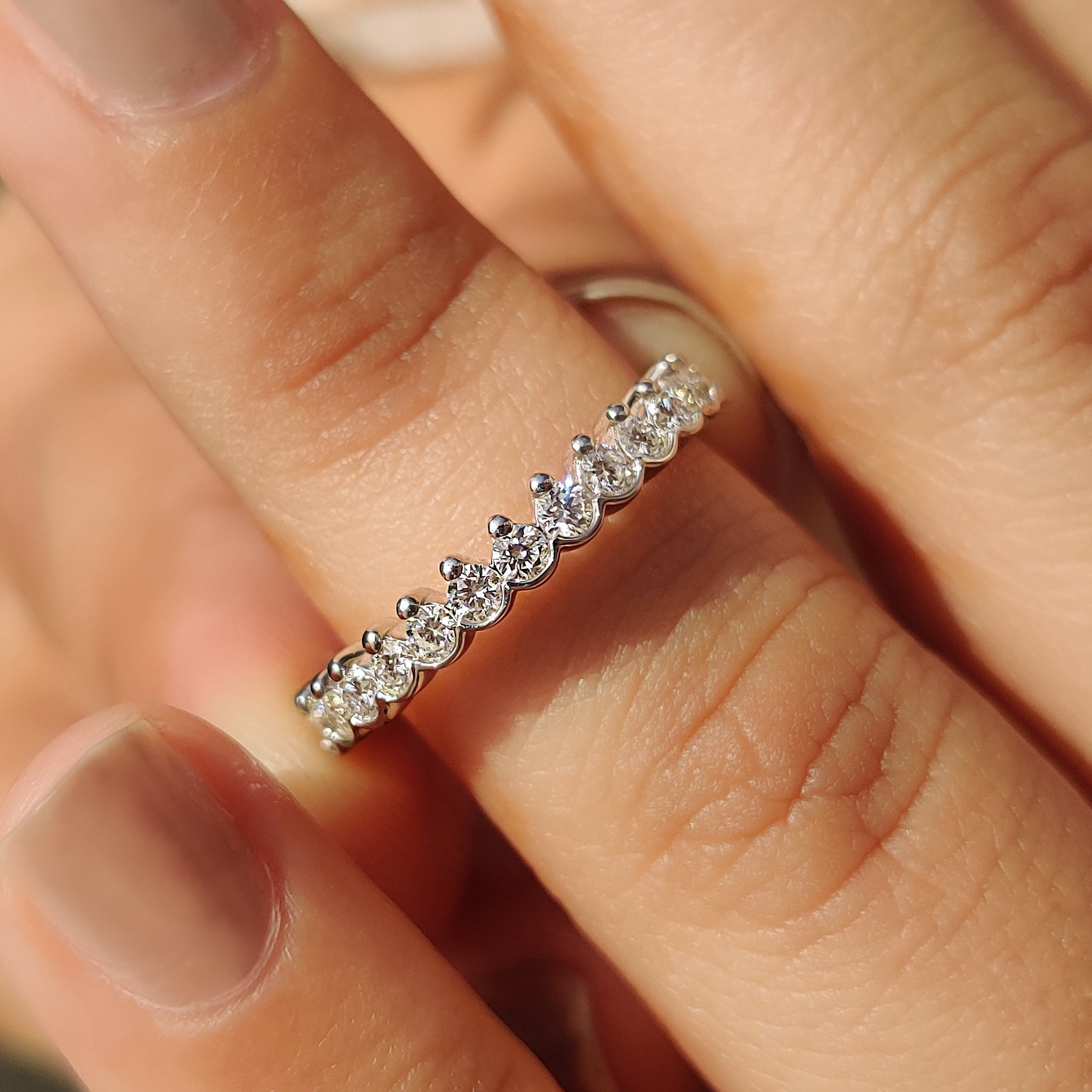 Lab Grown Diamond Round Wedding Band In Eternity Style