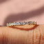 Yellow Gold Baguette And Round Diamond Band