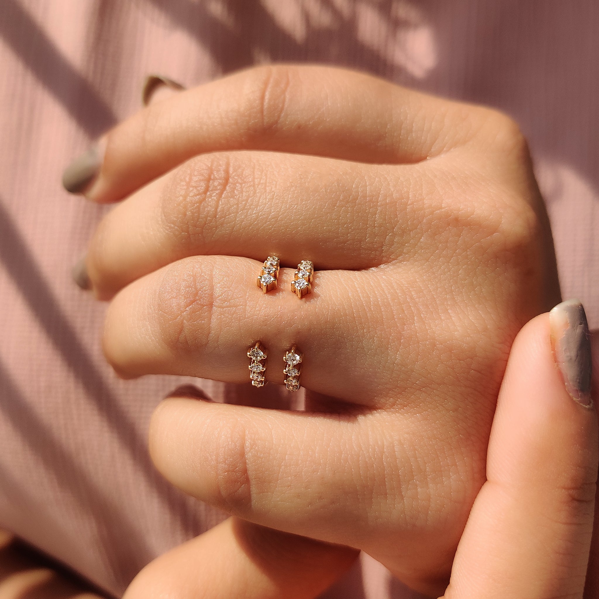 Open Gap Round Diamond Ring Enhancer Band Zweitbild