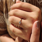 Round Cut 5 Stone Engagement Ring