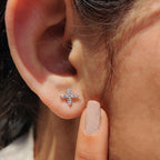 Marquise Diamond Earrings in Elegant Prong Style