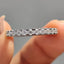 Half Eternity Round Moissanite Wedding Band
