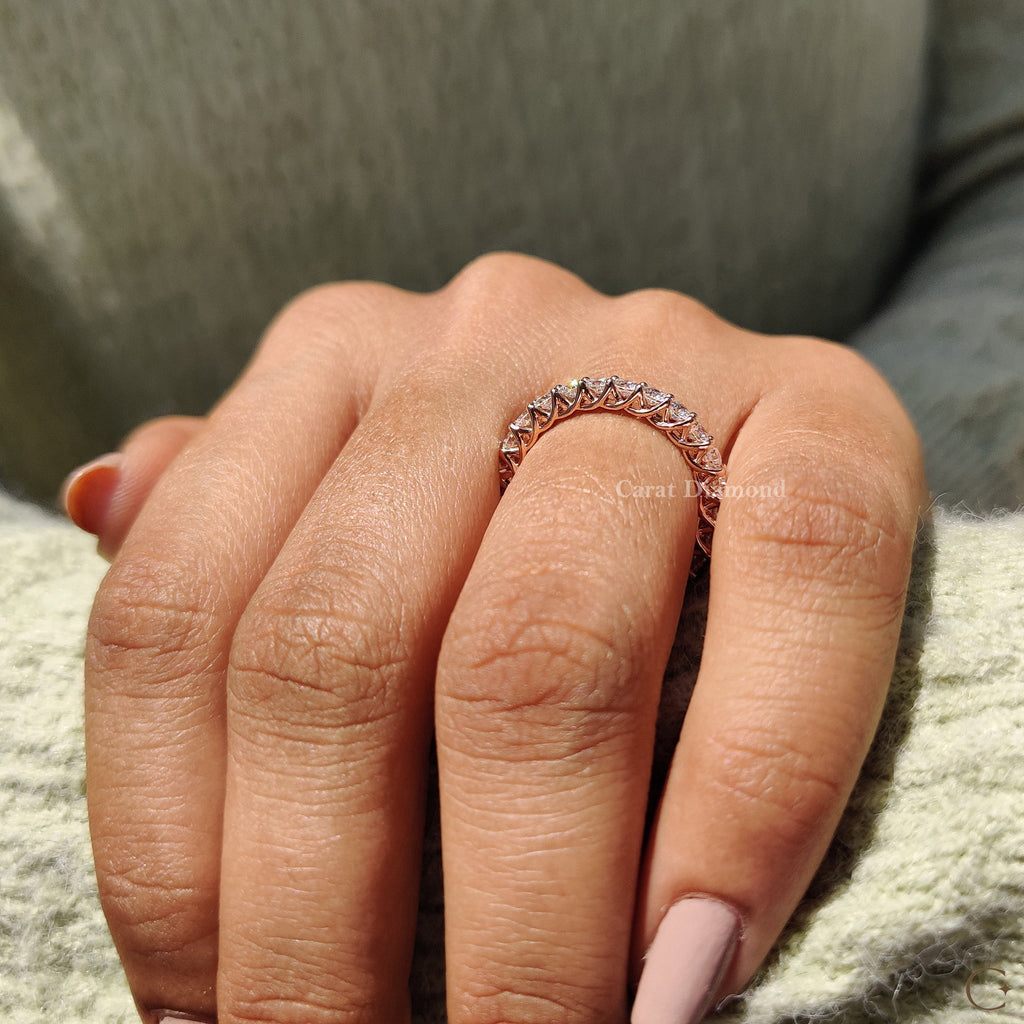 Lab Grown Diamond Round Eternity Band
