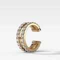 0.50CTW Double Row Diamond Ear Cuff Single