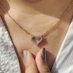 Round Diamond Heart Shaped Pendant