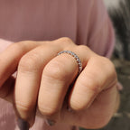 Round Diamond Rose Gold Eternity Band