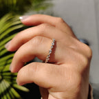 Eternity Wedding Band - Marquise and Round Diamonds