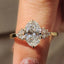 Oval Cut Diamond Engagement Ring In Yellow Gold