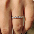 Lab Grown Diamond Round Wedding Band In Eternity Style