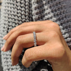Full Eternity Yellow Gold Wedding Band