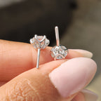 Stud Round Cut Diamond Earrings