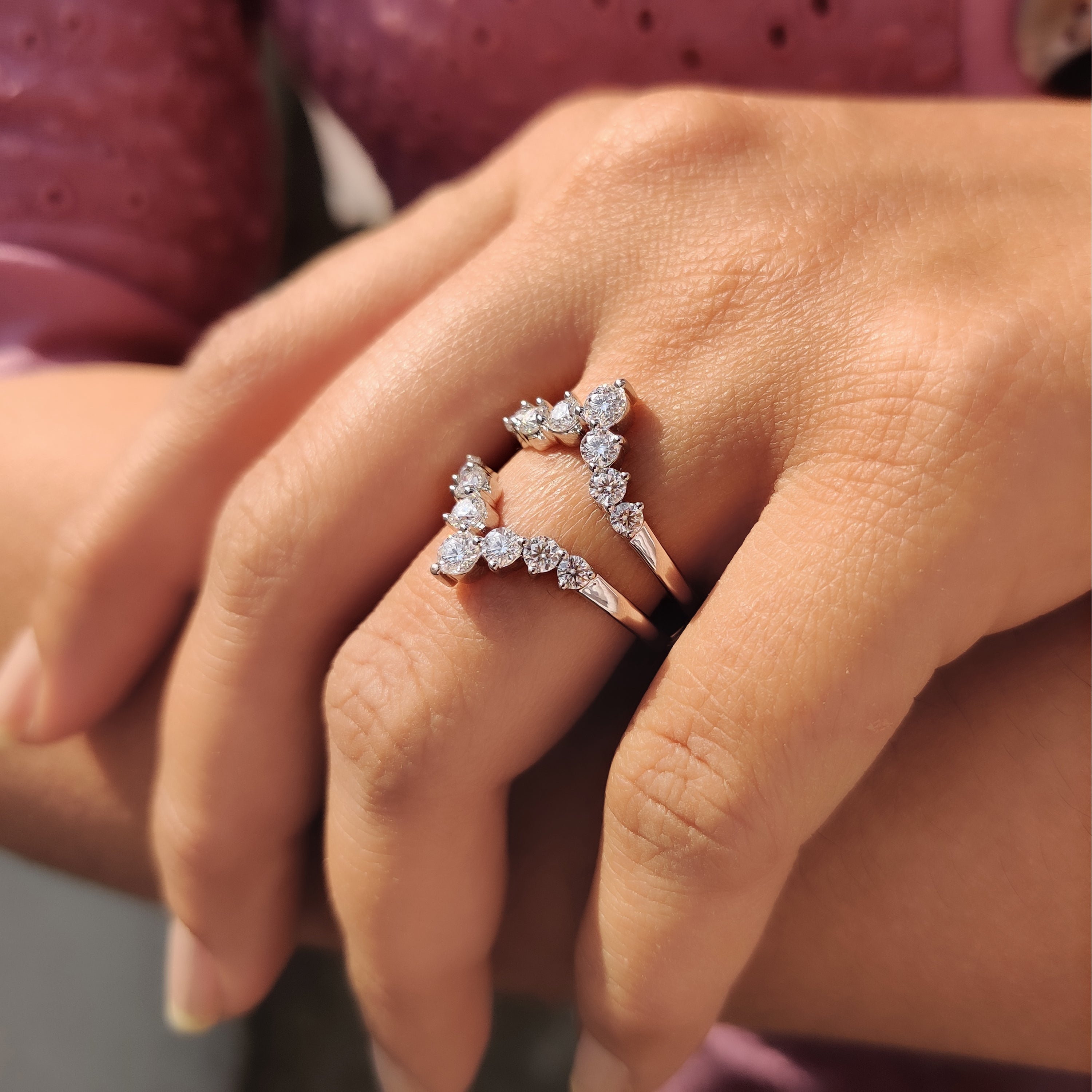 Round Cut Ring Enhancer Wedding Band