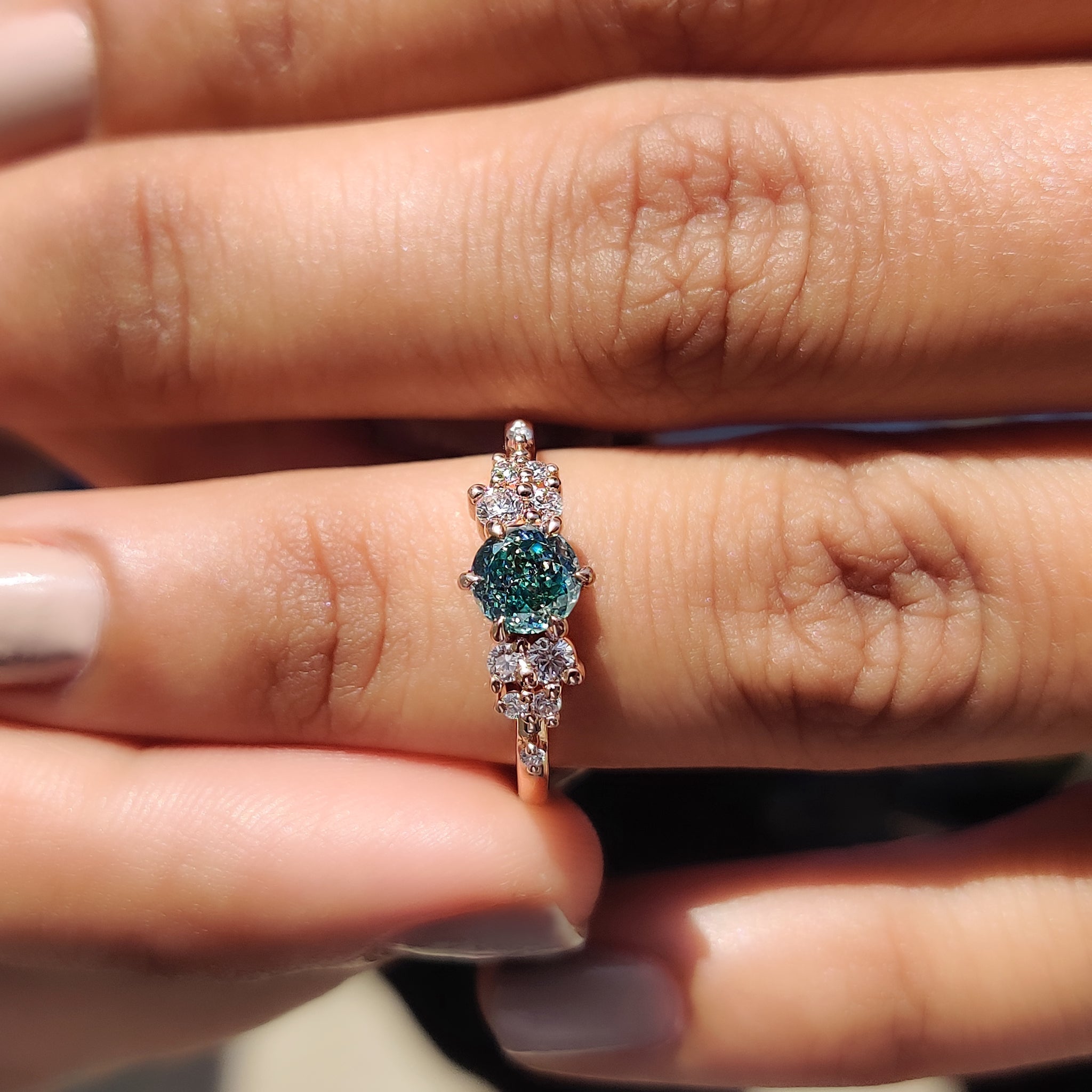 Portuguese Cut Engagement Ring In Muse Setting