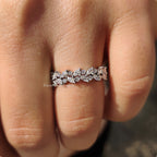 Marquise And Round Wedding Band With Eternity Style