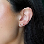 0.65 CTW Diamond Ear Climbers