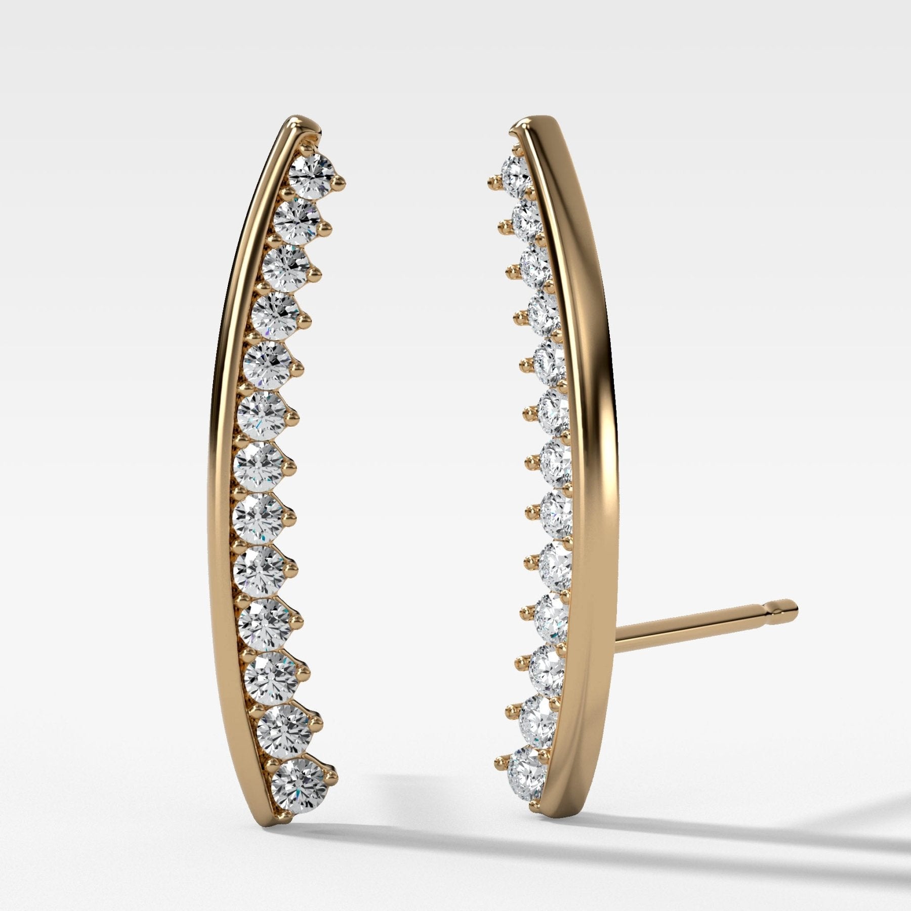 0.65 CTW Diamond Ear Climbers