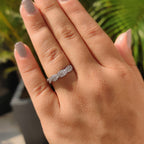 Twisted Diamond Band With Round Cut