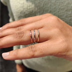Comfort Fit Wedding Band - Three Tones