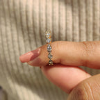 Yellow Gold Milgrain Diamond Wedding Band