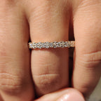 Round Diamond Eternity Wedding Band