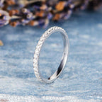 0.35 CTW Round Cut Full Eternity Moissanite Wedding Band