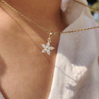 Marquise Diamond Pendant In Flower Design