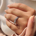 Tiara Wedding Band - Round Cut Diamonds