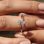 Pear Shaped Diamond Ring - Solitaire white Gold