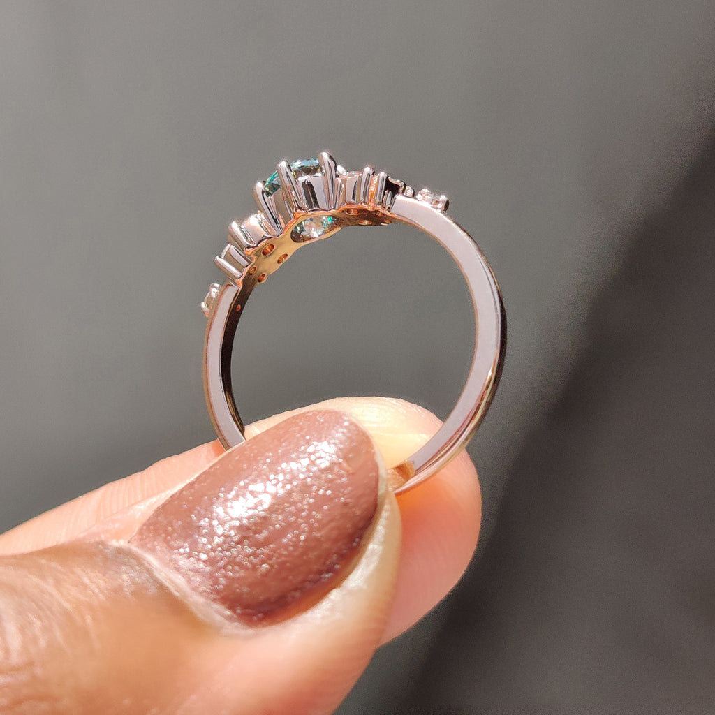 Portuguese Cut Engagement Ring In Muse Setting